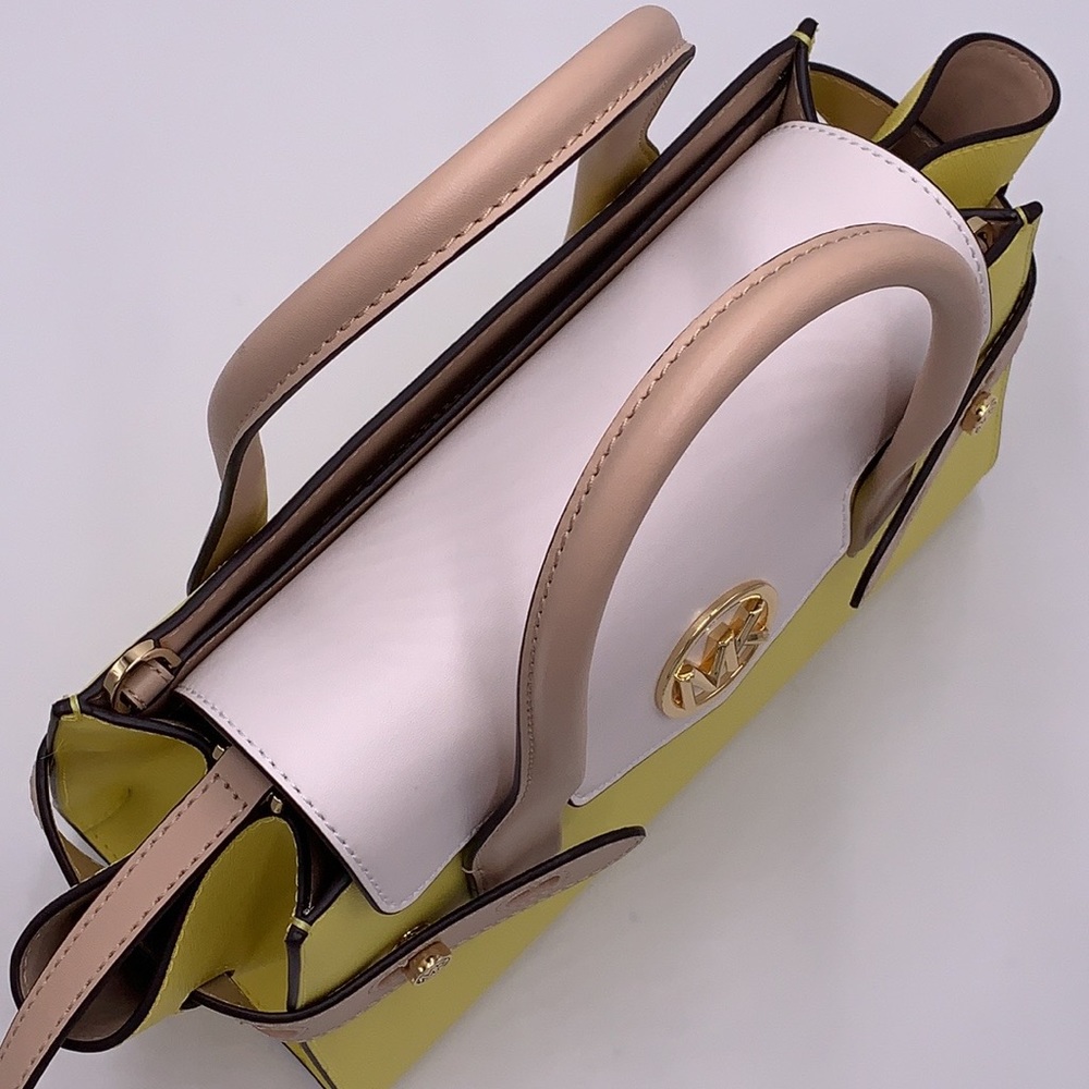 MICHAEL KORS
Carmen Medium Faux Leather Belted Satchel SUNSHINE MULTI CO… - Picture 8 of 16